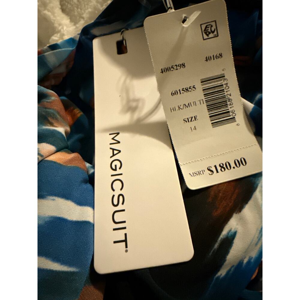 Miraclesuit Magicsuit Chic Mystique Lisa One Piece Swim Suit 14 NWT - Picture 6 of 6